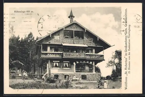 AK Gramastetten, Grossamberg, Wald-Gasthaus St. Hubertus