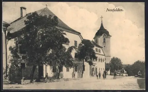 AK Neufelden, Ortspartie mit Kirche
