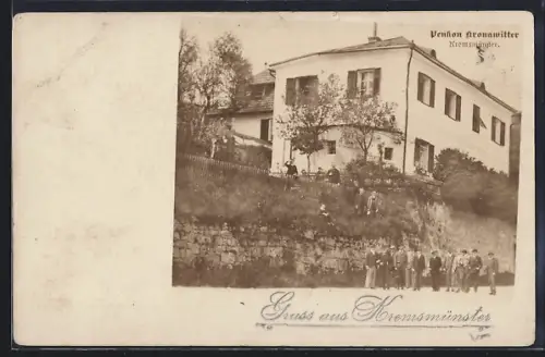 AK Kremsmünster, Pension Kronawitter mit Garten