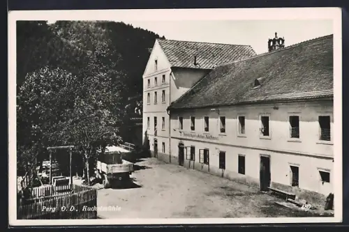 AK Perg /O. D., Gasthaus Kuchelmühle im Sonnenschein
