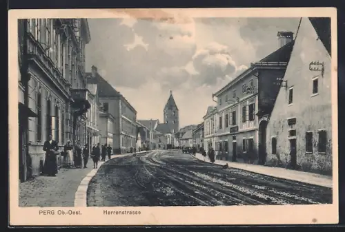 AK Perg /Ob.-Oest., Partie in der Herrenstrasse