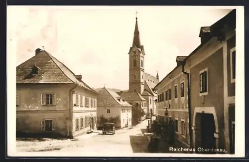 AK Reichenau, Blick zur Kirche