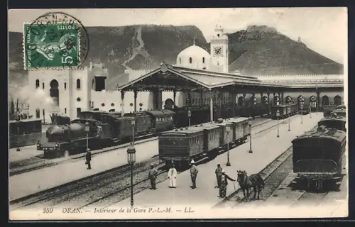 AK Oran, Interieur de la Gare, Bahnhof