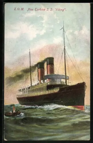 AK Passagierschiff S.S. Viking in voller Fahrt