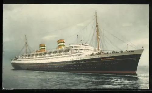 AK Passagierschiff S.S. Nieuw Amsterdam auf See