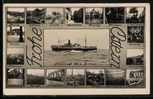 AK Passagierschiff Lützow des Norddeutschen Lloyd