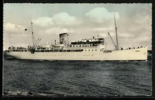 AK Passagierschiff Dania auf See