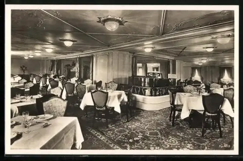 AK Dampfer Oceana, Speisesaal, Passagierschiff