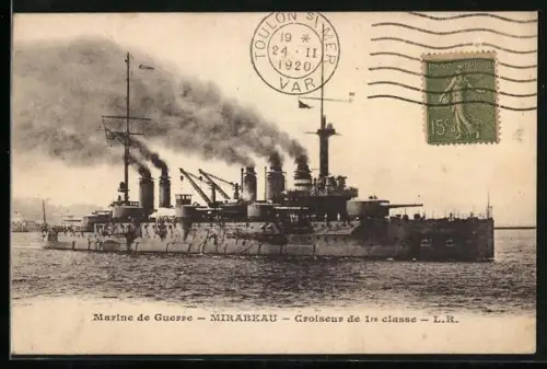 AK Kriegsschiff Mirabeau, Croiseur de 1re Classe