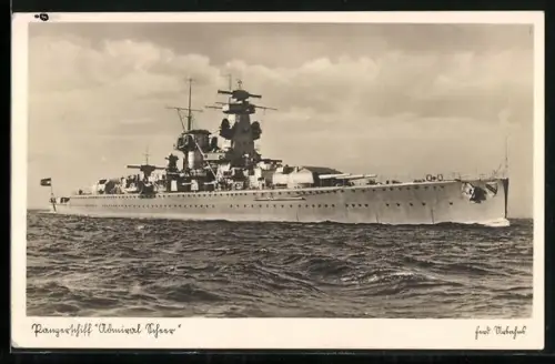 AK Panzerschiff Admiral Scheer, Kriegsmarine