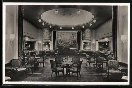 AK Turbinen-Schnelldampfer Europa, Ballsaal Kajüte, Innenansicht, Nordd. Lloyd, Passagierschiff