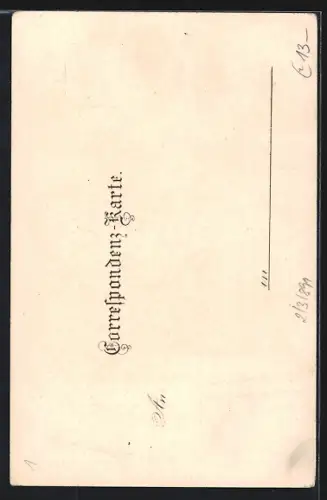 Lithographie Aflenz, Ortsansicht mit der Hochschwab-Gruppe