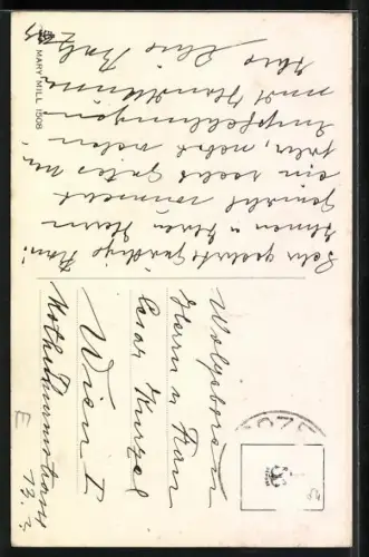 AK Zwei Boxerwelpen in einem Korb mit Stechpalme