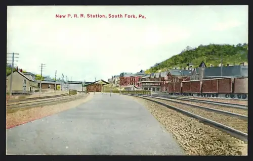 AK South Fork, PA, New P. R. R. Station