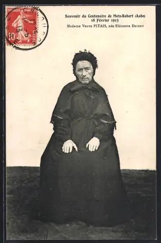 AK Metz-Robert /Aube, Centenaire 1913, Madame Veuve Pitais