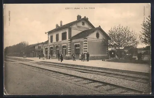 AK Ervy /Aube, La Gare
