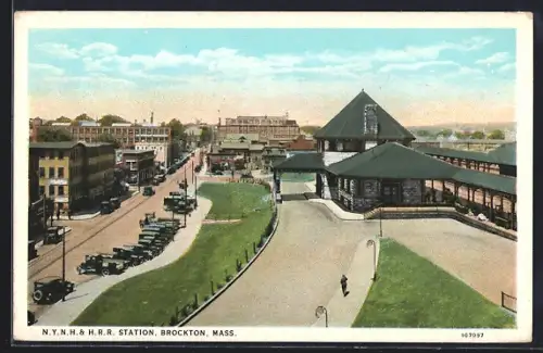AK Brockton, MA, N.Y.N.H. & H.R.R. Station