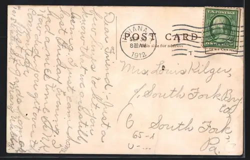 AK Indiana, PA, PRR Depot, Bahnhof