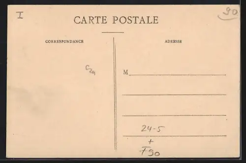 AK Delle, Inondation du 21 Janvier 1910, Grande-Rue, Hochwasser