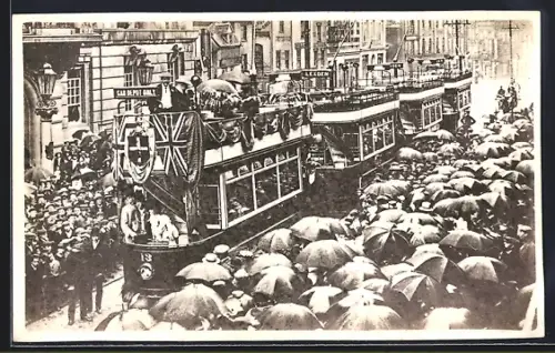 Foto-AK Colchester, Strassenbahn