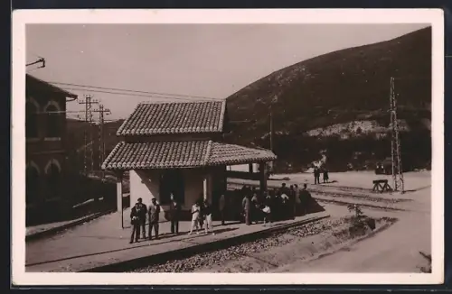 AK Sainte-Ignace, La Gare, Bahnhof