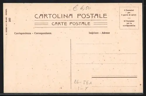Künstler-AK Leopoldo Metlicovitz: Strada del Sempione, Confine Italo-Svizzero