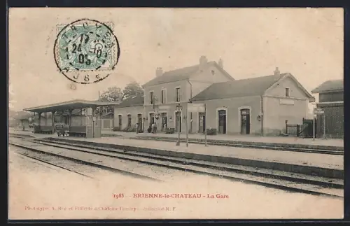 AK Brienne-le-Chateau, La Gare, Bahnhof