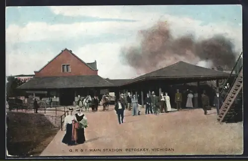 AK Petoskey, MI, G. R. & I. Main Station