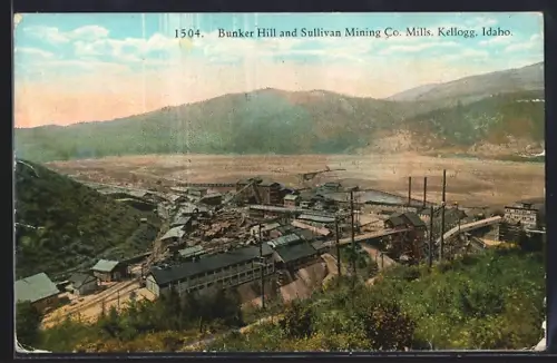 AK Kellogg, ID, Bunker Hill and Sullivan Mining Co. Mills