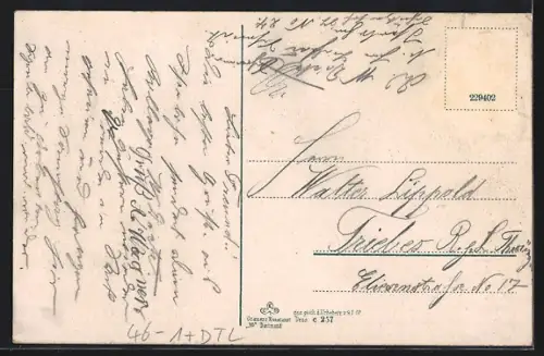 AK Iserlohn, Kaiserplatz mit Denkmal, Strassenbahn