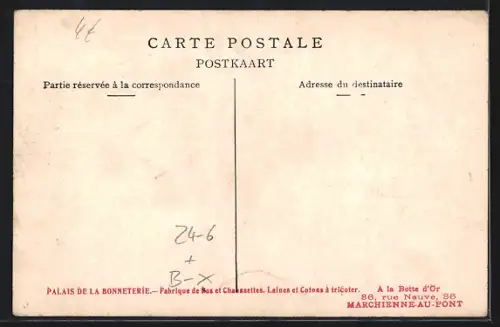 AK Louvain, Le cataclysme à Louvain 1906, La rue des Chevaliers