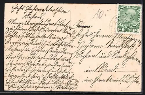 AK Dimbach /Ob.-Öst., Ortsansicht mit Kirche