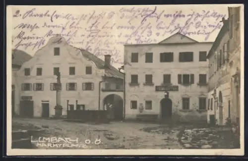 AK Lembach, Gasthaus und Bäckerei am Marktplatz