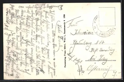 AK Windhaag b. Freistadt, Ortsansicht mit Kirche