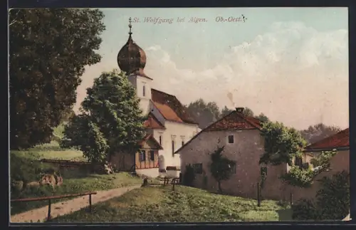 AK Aigen-Schlägl, Wallfahrtskirche St. Wolfgang am Stein