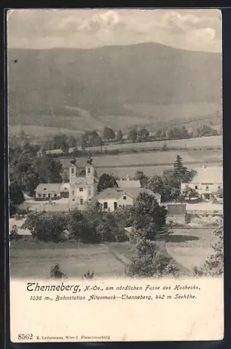 AK Thenneberg /N.-Oe., Ortsansicht am nördlichen Fusse des Hochecks