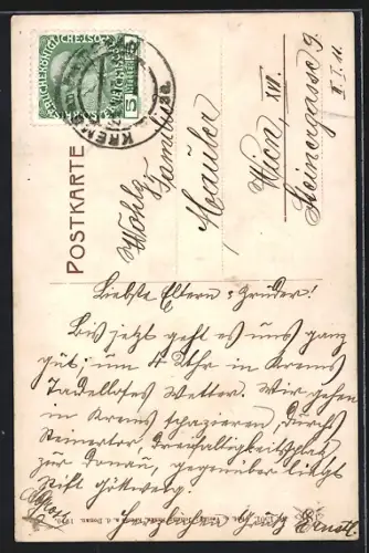 AK Krems a. d. Donau, Dinstelstrasse, Musikpavillon, Wegscheid, Körnermarkt