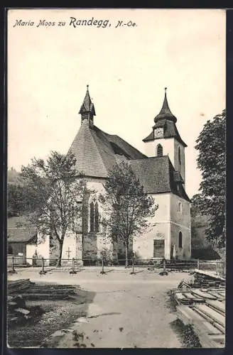 AK Randegg /N.-Oe., Maria Moos mit Strassenpartie