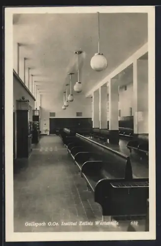 AK Gallspach /O. Oe., Institut Zeileis, Wartehalle