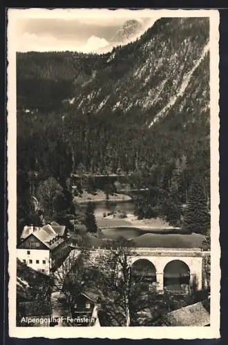 AK Fernstein, Gasthof Fernstein mit Sonnenspitze