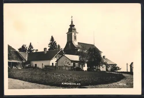 AK Kirchschlag bei Linz, Blick auf die Kirche
