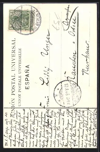 AK Granada, Alhambra, Patio de los Leones