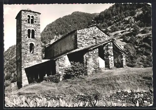 AK Canillo /Valls d`Andorra, Esglesia Romanica de Sant Joan de Caselles