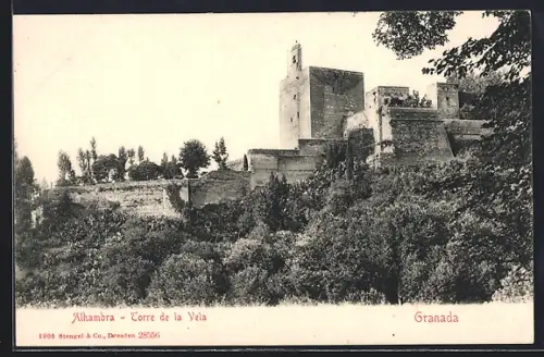AK Granada, Alhambra, Torre de la Veia