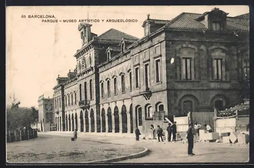 AK Barcelona, Parque, Museo Artistico y Arqueologico