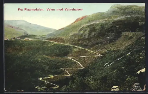 AK Veien /Flaamsdalen, Veien mod Vatnehalsen