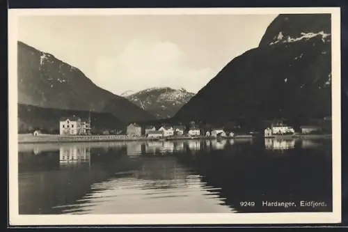 AK Eidfjord /Hardanger, Blick auf den Ort
