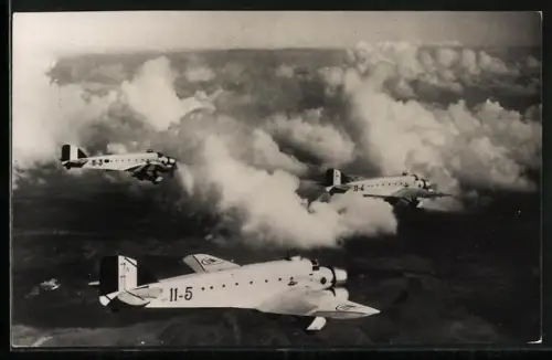 AK Staffel italienischer Bomber vom Typ Marchetti S 81