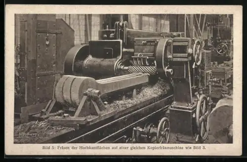 AK Hannover-Linden, Hanomag-Eisenbahn-Werk, Kopierfräsmaschine