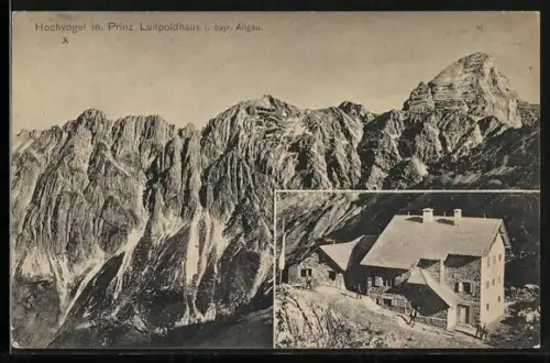AK Hochvogel mit Prinz Luitpoldhaus